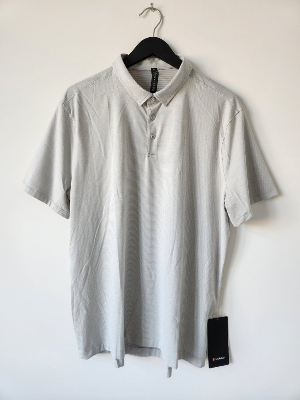 NWT LULULEMON CSEY Grey Evolution Polo Top Shirt Men's XXL